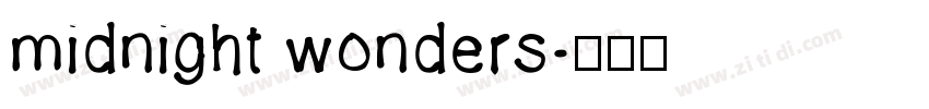 midnight wonders字体转换